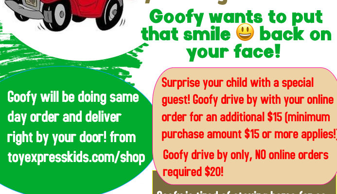 Goofy is coming to your neighborhood! Goofy is coming to your neighborhood!