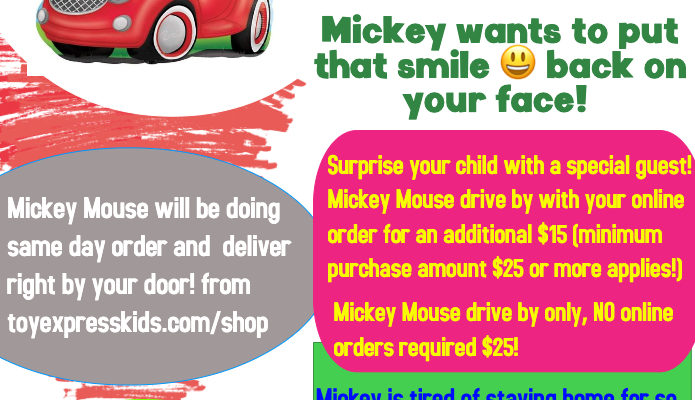 Mickey is coming to your neighborhood! Mickey is coming to your neighborhood!